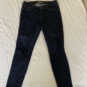Old Navy Rockstar dark wash mid-rise skinny jeans